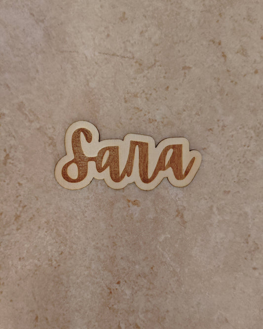 IMÁN DE MADERA PERSONALIZADO