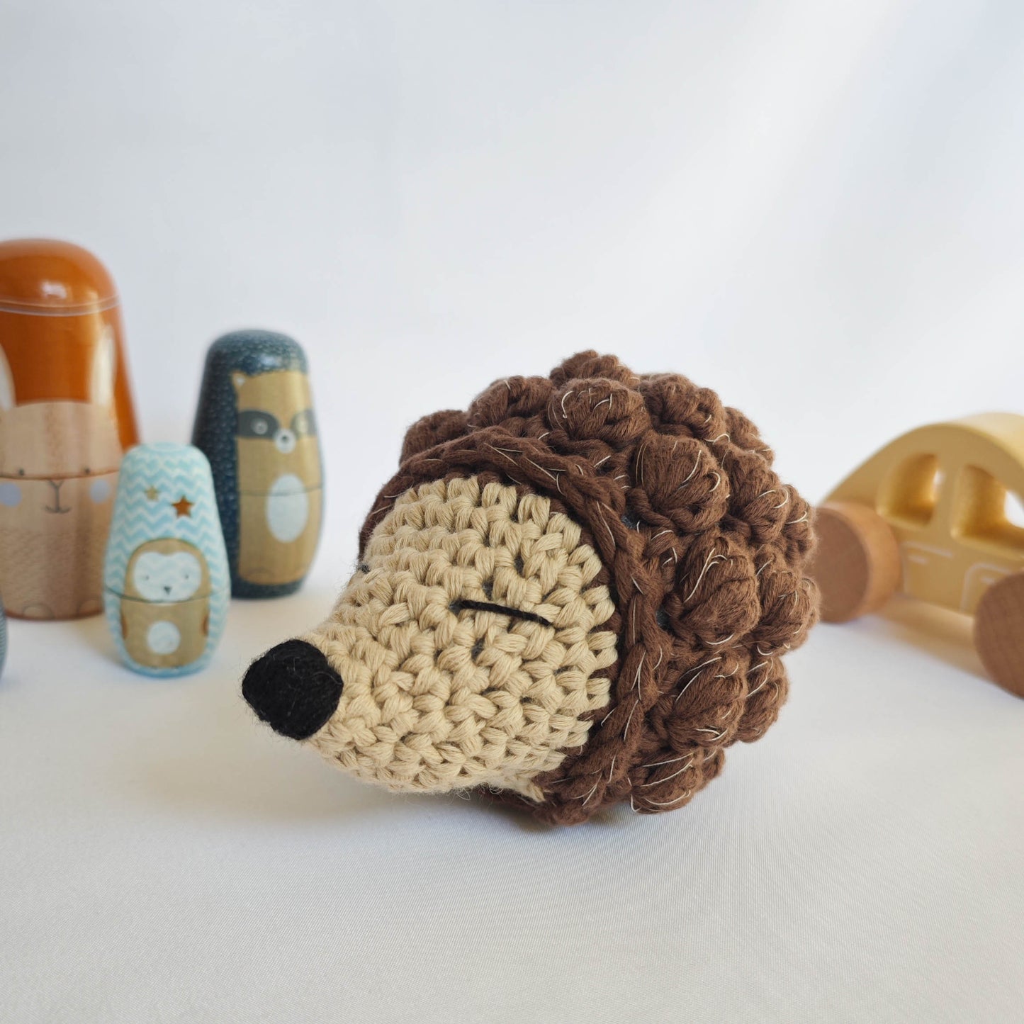 ERIZO AMIGURUMI SONAJERO