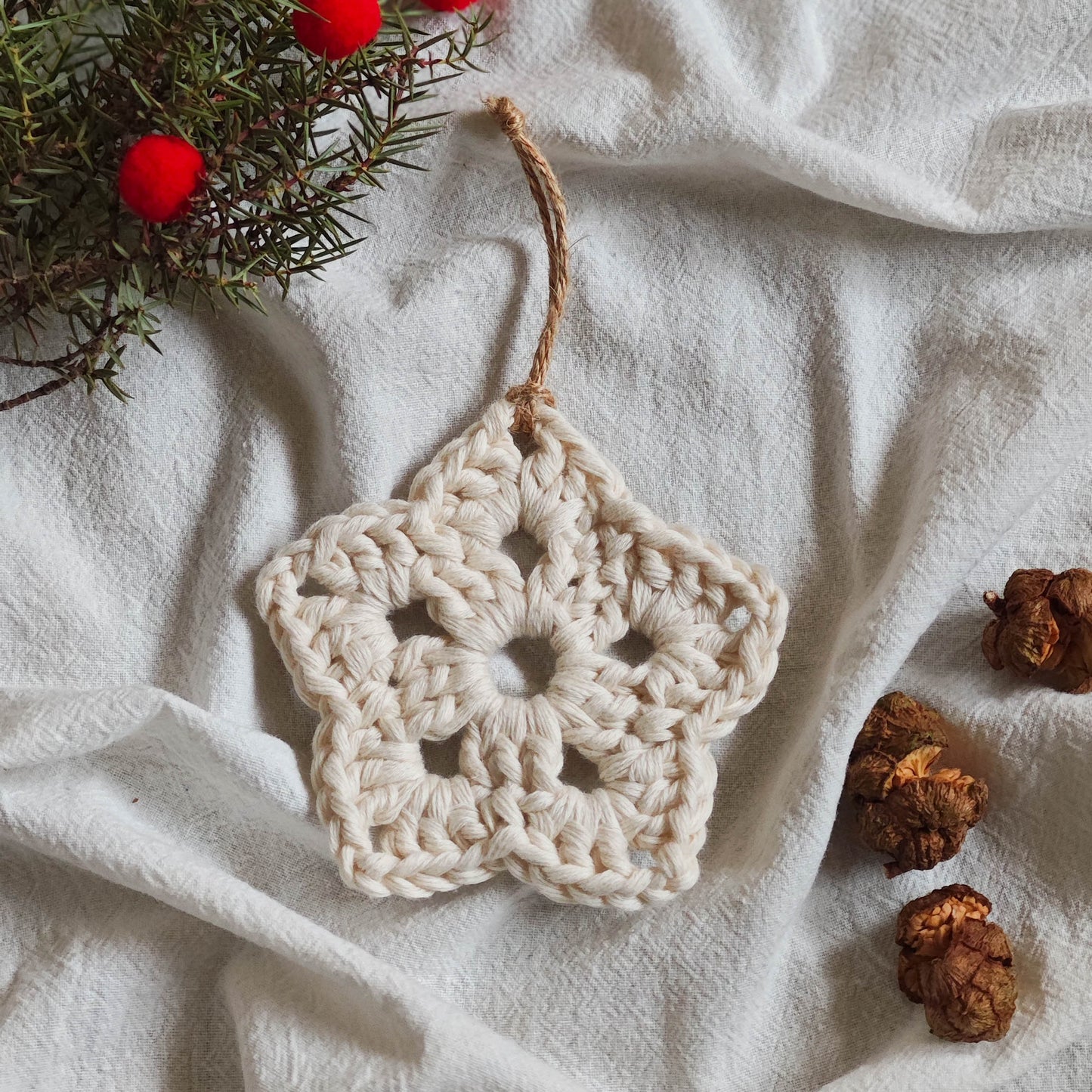 ADORNO ESTRELLA DE GANCHILLO