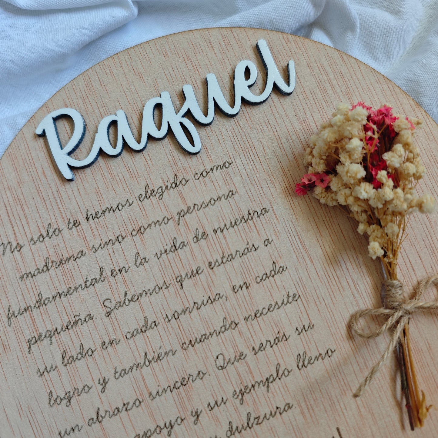 PLACA PADRINO - MADRINA BAUTIZO